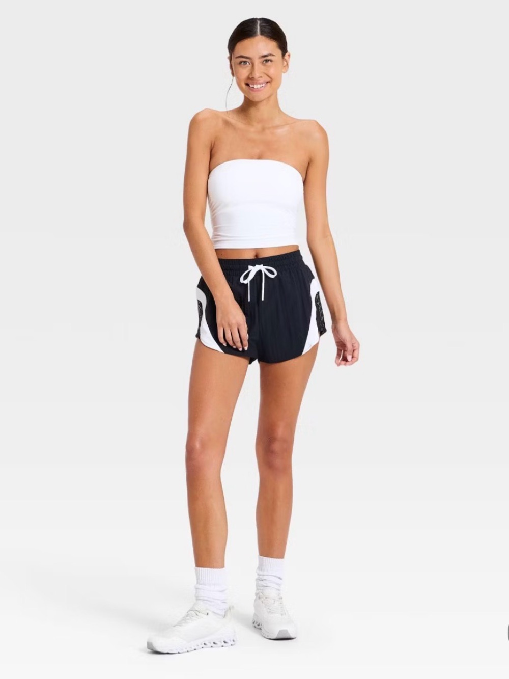 JoyLab White Support Tube Crop Top - Picture 3 of 6